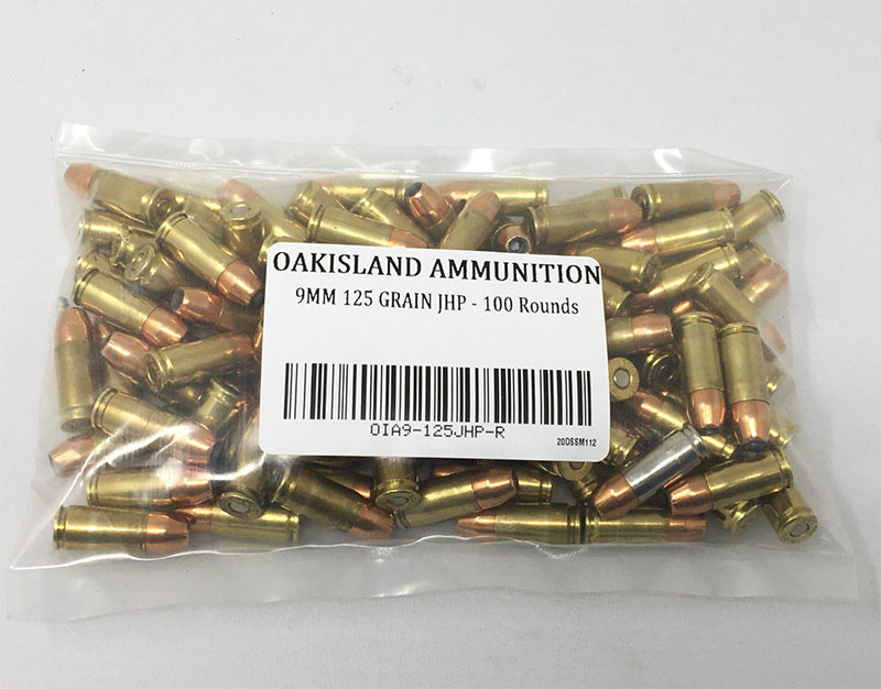 9mm brass ammo 100 rounds